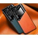 Бізнес чохол бампер GENEROUS для Huawei P40 з скла і штучної шкіри