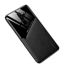 Бізнес чохол бампер GENEROUS для Xiaomi Redmi Note 8 Pro зі скла і штучної шкіри