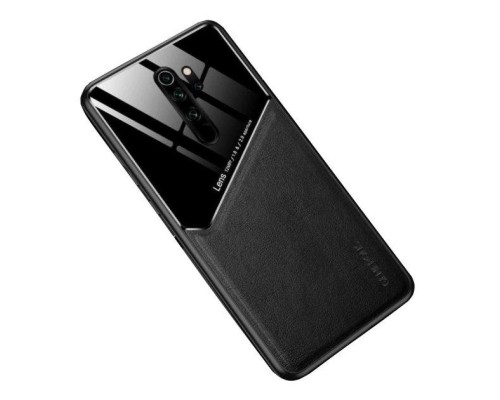 Бізнес чохол бампер GENEROUS для Xiaomi Redmi Note 8 Pro зі скла і штучної шкіри Бізнес чохол бампер GENEROUS для Xiaomi Redmi Note 8 Pro зі скла і штучної шкіри