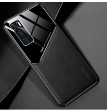 Бізнес чохол бампер GENEROUS для Vivo V20 SE / Y70 з скла і штучної шкіри