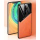 Бізнес чохол бампер GENEROUS для Xiaomi Redmi Note 8 Pro зі скла і штучної шкіри