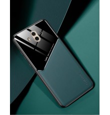Бізнес чохол бампер GENEROUS для Huawei Mate 10 з скла і штучної шкіри