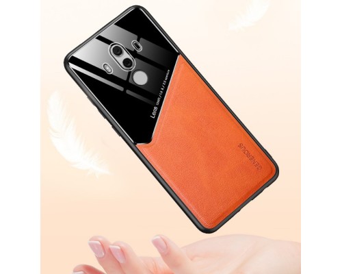 Бізнес чохол бампер GENEROUS для Huawei Mate 10 з скла і штучної шкіри Бізнес чохол бампер GENEROUS для Huawei Mate 10 з скла і штучної шкіри