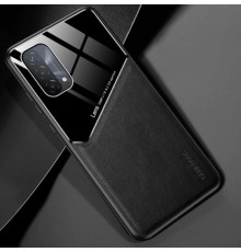 Бізнес чохол бампер GENEROUS для Oppo A74 4G з скла і штучної шкіри