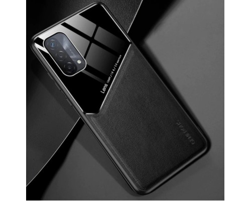 Бізнес чохол бампер GENEROUS для Oppo A74 4G з скла і штучної шкіри Бізнес чохол бампер GENEROUS для Oppo A74 4G з скла і штучної шкіри