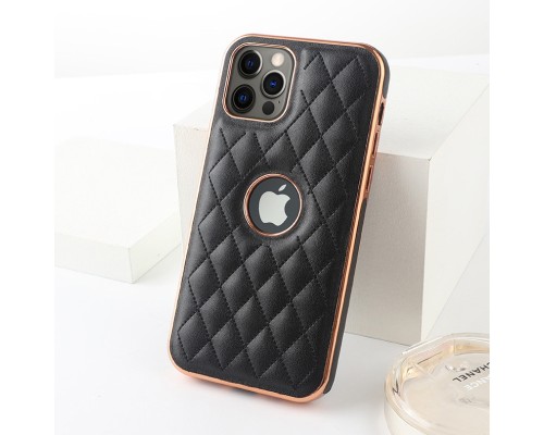 Розкішний м'який чохол Lambskin Premium case для Apple Iphone 12 Pro Black Розкішний м'який чохол Lambskin Premium case для Apple Iphone 12 Pro Black