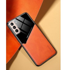 Бізнес чехол бампер GENEROUS для Samsung Galaxy M23 5G зі скла і штучної шкіри