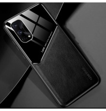 Бізнес чохол бампер GENEROUS для Oppo A95 4G зі скла та штучної шкіри