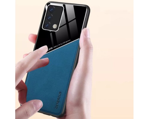 Бізнес чохол бампер GENEROUS для Oppo A95 4G зі скла та штучної шкіри Бізнес чохол бампер GENEROUS для Oppo A95 4G зі скла та штучної шкіри