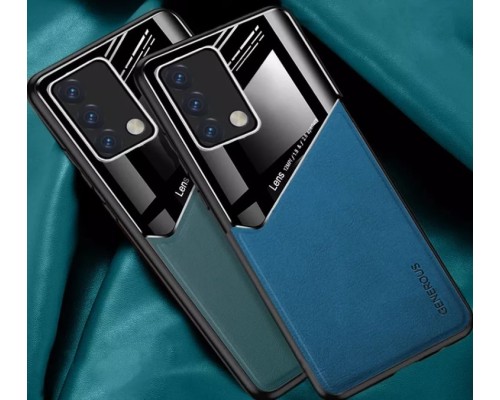Бізнес чохол бампер GENEROUS для Oppo A95 4G зі скла та штучної шкіри Бізнес чохол бампер GENEROUS для Oppo A95 4G зі скла та штучної шкіри