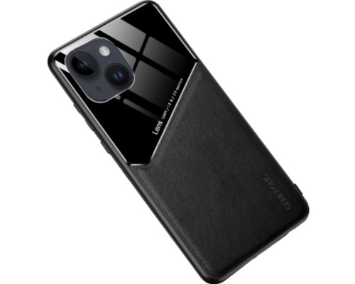 Бізнес чохол бампер GENEROUS для Apple iPhone 14 зі скла та штучної шкіри Бізнес чохол бампер GENEROUS для Apple iPhone 14 зі скла та штучної шкіри