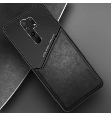 Бізнес чохол бампер GENEROUS для Xiaomi Redmi 9 зі скла і штучної шкіри