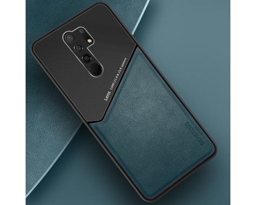 Бізнес чохол бампер GENEROUS для Xiaomi Redmi 9 зі скла і штучної шкіри Бізнес чохол бампер GENEROUS для Xiaomi Redmi 9 зі скла і штучної шкіри