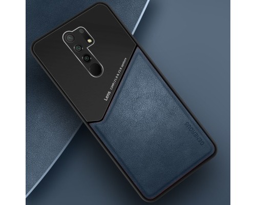 Бізнес чохол бампер GENEROUS для Xiaomi Redmi 9 зі скла і штучної шкіри Бізнес чохол бампер GENEROUS для Xiaomi Redmi 9 зі скла і штучної шкіри