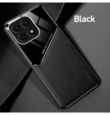 Бізнес чохол бампер GENEROUS для Huawei Honor X8a зі скла і штучної шкіри