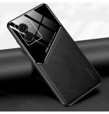 Бізнес чохол бампер GENEROUS для Oppo A77 5G зі скла і штучної шкіри