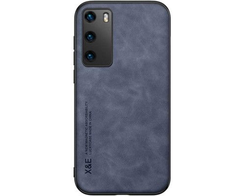 Шкіряний чохол Sheepskin з магнітом для Huawei P40 Blue Шкіряний чохол Sheepskin з магнітом для Huawei P40 Blue