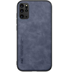 Шкіряний чохол Sheepskin з магнітом для Samsung Galaxy S20 Plus Blue