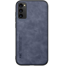 Шкіряний чохол Sheepskin з магнітом для Samsung Galaxy S20 FE Blue