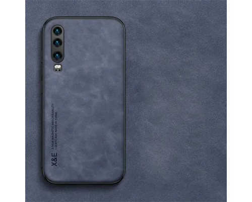 Шкіряний чохол Sheepskin з магнітом для Huawei P30 Blue Шкіряний чохол Sheepskin з магнітом для Huawei P30 Blue