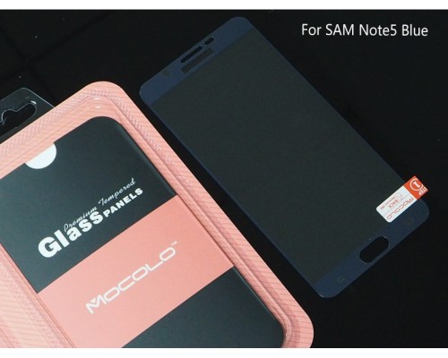 Захисне скло Samsung Galaxy Note 5 різнобарвне Full Cover (Mocolo 0.33 mm)