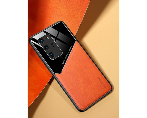 Бізнес чохол бампер GENEROUS для Huawei P40 Pro зі скла і штучної шкіри Бізнес чохол бампер GENEROUS для Huawei P40 Pro зі скла і штучної шкіри