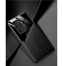 Бізнес чохол бампер GENEROUS для Huawei P40 Pro зі скла і штучної шкіри