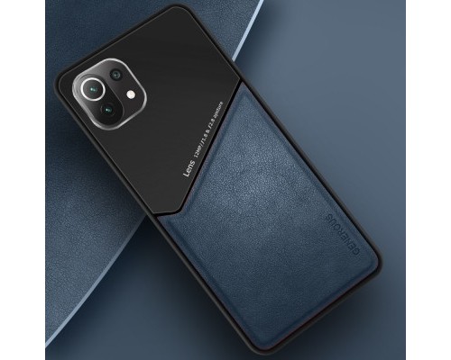 Бізнес чохол бампер GENEROUS для Xiaomi Mi 11 Lite / Mi 11 Lite 5G зі скла і штучної шкіри Бізнес чохол бампер GENEROUS для Xiaomi Mi 11 Lite / Mi 11 Lite 5G зі скла і штучної шкіри