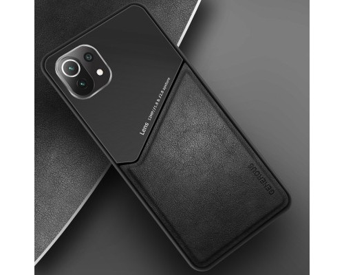 Бізнес чохол бампер GENEROUS для Xiaomi Mi 11 Lite / Mi 11 Lite 5G зі скла і штучної шкіри Бізнес чохол бампер GENEROUS для Xiaomi Mi 11 Lite / Mi 11 Lite 5G зі скла і штучної шкіри