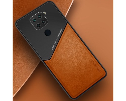 Бізнес чохол бампер GENEROUS для Xiaomi Redmi 10X 4G з скла і штучної шкіри Бізнес чохол бампер GENEROUS для Xiaomi Redmi 10X 4G з скла і штучної шкіри