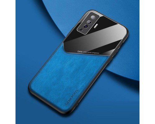 Бізнес чохол бампер GENEROUS для Vivo X50 з скла і штучної шкіри Бізнес чохол бампер GENEROUS для Vivo X50 з скла і штучної шкіри