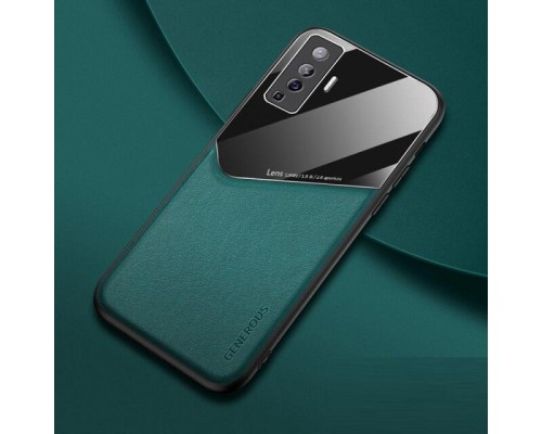 Бізнес чохол бампер GENEROUS для Vivo X50 з скла і штучної шкіри Бізнес чохол бампер GENEROUS для Vivo X50 з скла і штучної шкіри