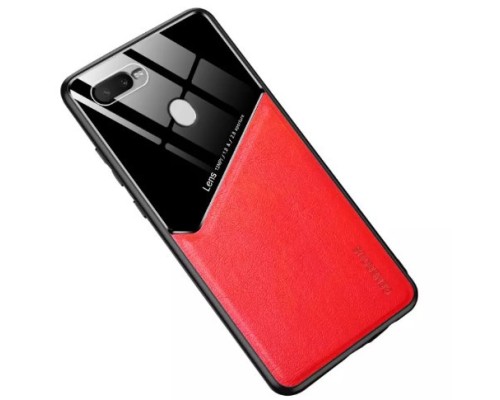 Бізнес чохол бампер GENEROUS для Oppo A5s / A12 з скла і штучної шкіри