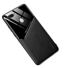 Бізнес чохол бампер GENEROUS для Oppo A5s / A12 з скла і штучної шкіри