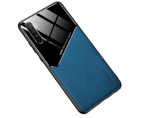 Бізнес чохол бампер GENEROUS для Realme X50 Pro 5G зі скла і штучної шкіри Бізнес чохол бампер GENEROUS для Realme X50 Pro 5G зі скла і штучної шкіри