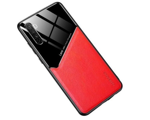 Бізнес чохол бампер GENEROUS для Realme X50 Pro 5G зі скла і штучної шкіри Бізнес чохол бампер GENEROUS для Realme X50 Pro 5G зі скла і штучної шкіри