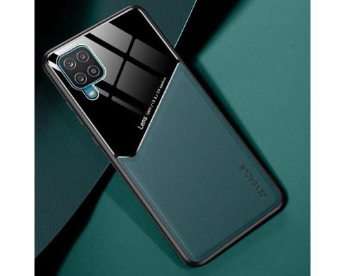 Бізнес чехол бампер GENEROUS для Samsung Galaxy M33 5G зі скла і штучної шкіри Бізнес чехол бампер GENEROUS для Samsung Galaxy M33 5G зі скла і штучної шкіри