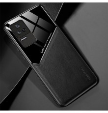 Бізнес чехол бампер GENEROUS для Xiaomi Poco F4 5G зі скла і штучної шкіри