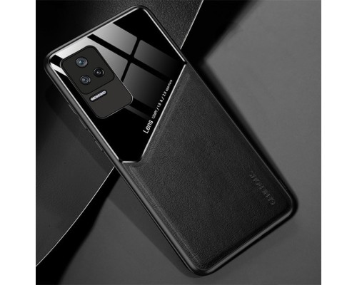 Бізнес чехол бампер GENEROUS для Xiaomi Poco F4 5G зі скла і штучної шкіри Бізнес чехол бампер GENEROUS для Xiaomi Poco F4 5G зі скла і штучної шкіри