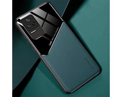 Бізнес чехол бампер GENEROUS для Xiaomi Poco F4 5G зі скла і штучної шкіри Бізнес чехол бампер GENEROUS для Xiaomi Poco F4 5G зі скла і штучної шкіри