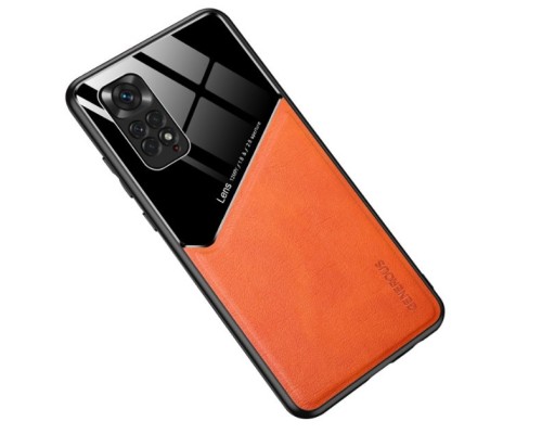 Бізнес чехол бампер GENEROUS для Xiaomi Redmi Note 11 Global / Note 11S 4G зі скла і штучної шкіри Бізнес чехол бампер GENEROUS для Xiaomi Redmi Note 11 Global / Note 11S 4G зі скла і штучної шкіри