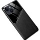 Бізнес чохол бампер GENEROUS для Apple iPhone 14 Plus зі скла та штучної шкіри