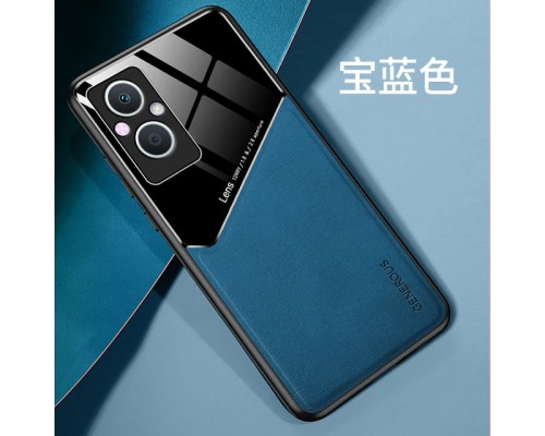 Бізнес чохол-бампер GENEROUS для Oppo Reno7 Lite / Reno8 Lite зі скла та штучної шкіри Бізнес чохол-бампер GENEROUS для Oppo Reno7 Lite / Reno8 Lite зі скла та штучної шкіри