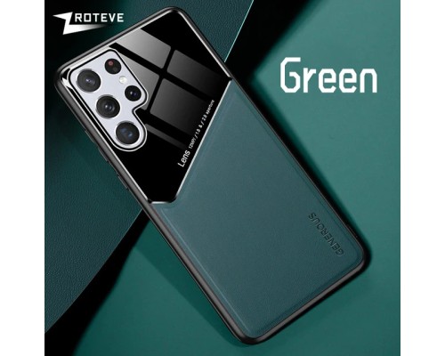 Бізнес чохол бампер GENEROUS для Samsung Galaxy S23 Ultra зі скла і штучної шкіри Бізнес чохол бампер GENEROUS для Samsung Galaxy S23 Ultra зі скла і штучної шкіри