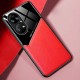 Бізнес чохол бампер GENEROUS для Huawei P50 Pro зі скла і штучної шкіри