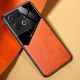 Бізнес чохол бампер GENEROUS для Oppo Reno8 Pro Global зі скла і штучної шкіри