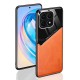 Бізнес чохол бампер GENEROUS для Huawei Honor X8a зі скла і штучної шкіри