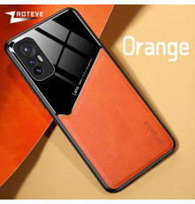 Бізнес чохол бампер GENEROUS для Xiaomi Redmi Note 12S зі скла і штучної шкіри