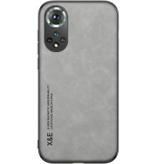 Шкіряний чохол Sheepskin з магнітом для Huawei Nova 9 / Honor 50 Light gray