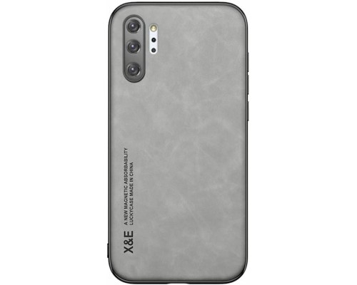 Шкіряний чохол Sheepskin з магнітом для Samsung Galaxy Note 10 Plus Light gray Шкіряний чохол Sheepskin з магнітом для Samsung Galaxy Note 10 Plus Light gray